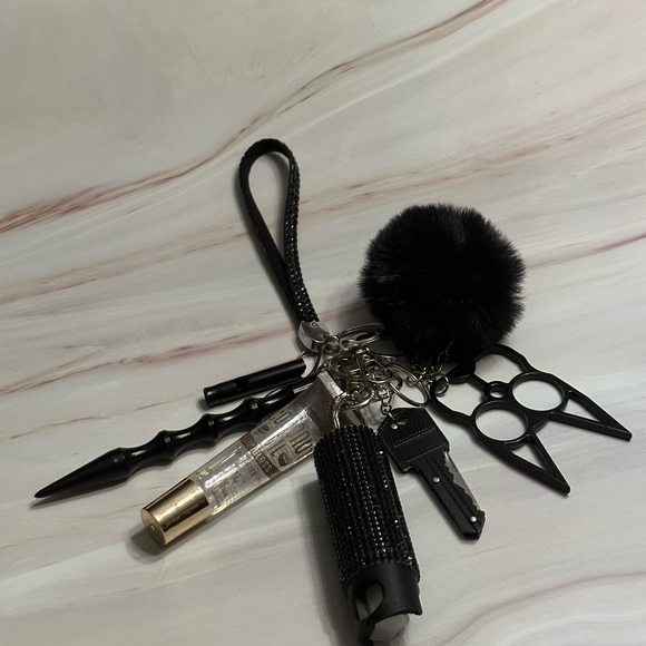 Bling Black Self Defense Keychain - Picture 1 of 1